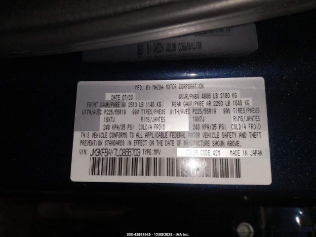 2020 MAZDA CX-5 JM3KFBAY7L0866703 Photo 8