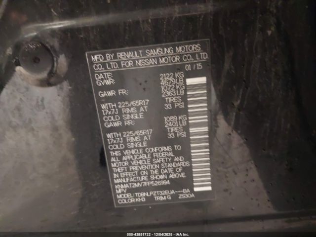 2015 NISSAN ROGUE KNMAT2MV7FP526994 Photo 8