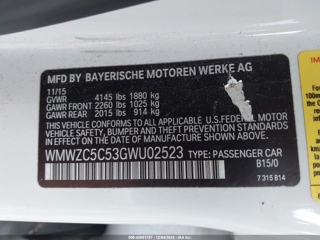 2016 MINI COUNTRYMAN WMWZC5C53GWU02523 Photo 8