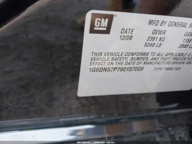 2009 CADILLAC CTS-V 1G6DN57P790157009 Photo 8