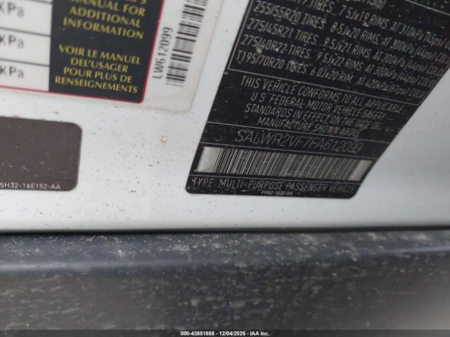 2015 LAND ROVER RANGE ROVER SPORT SALWR2VF7FA612099 Photo 8