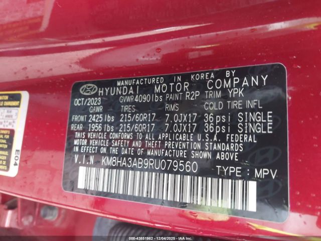 2024 HYUNDAI KONA KM8HA3AB9RU079560 Photo 8