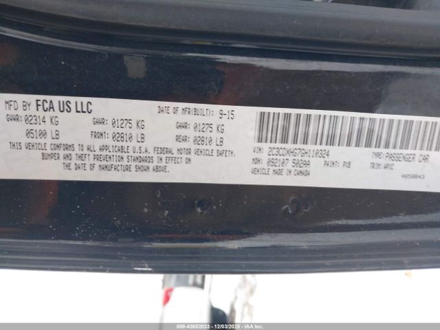 2016 DODGE CHARGER 2C3CDXHG7GH110324 Photo 8