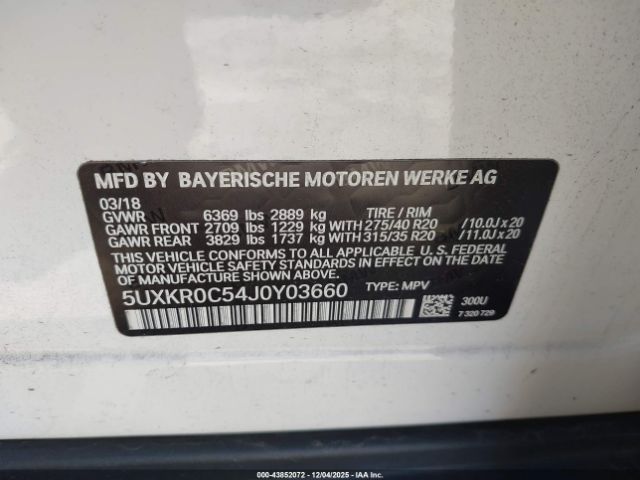 2018 BMW X5 5UXKR0C54J0Y03660 Photo 8