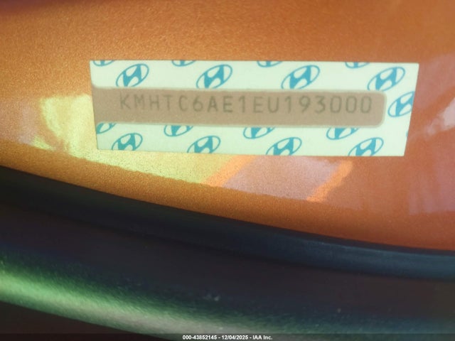 Hyundai Veloster Turbo W/black 2014 KMHTC6AE1EU193000 Image 9
