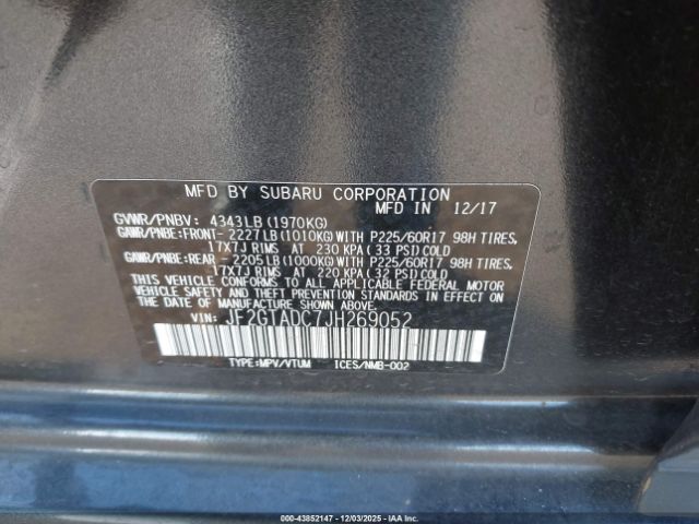 2018 SUBARU CROSSTREK JF2GTADC7JH269052 Photo 8