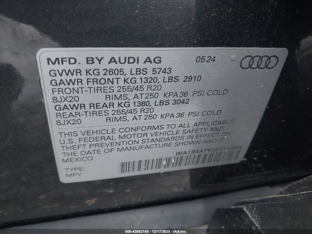2024 AUDI SQ5 WA1B4AFY3R2112626 Photo 8