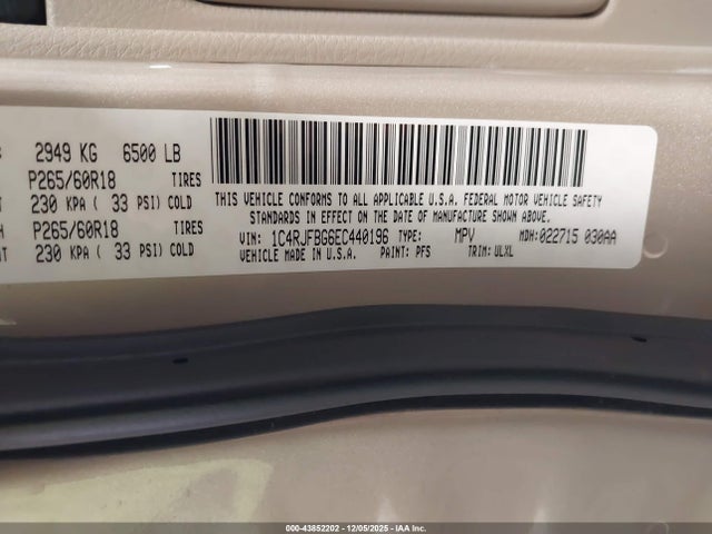 Jeep Grand Cherokee Limited 2014 1C4RJFBG6EC440196 Image 9
