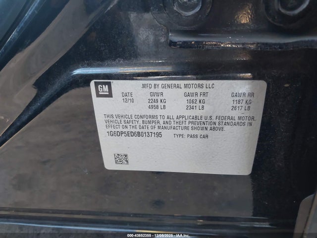 2011 CADILLAC CTS 1G6DP5ED6B0137195 Photo 8