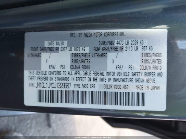 2018 MAZDA MAZDA6 JM1GL1UM0J1329687 Photo 8