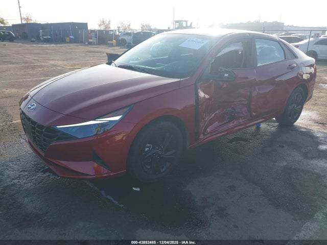 KMHLM4AJXPU088599 Hyundai Elantra Hybrid Blue