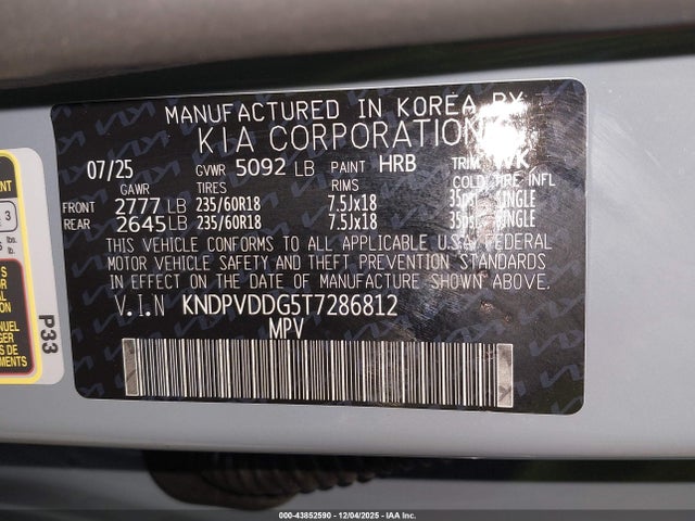 KNDPVDDG5T7286812 KIA Sportage Hybrid Ex