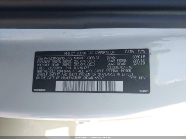 2016 VOLVO XC90 YV4A22PK8G1045772 Photo 8