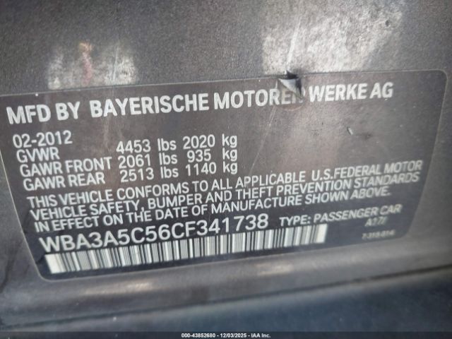 2012 BMW 328I WBA3A5C56CF341738 Photo 8