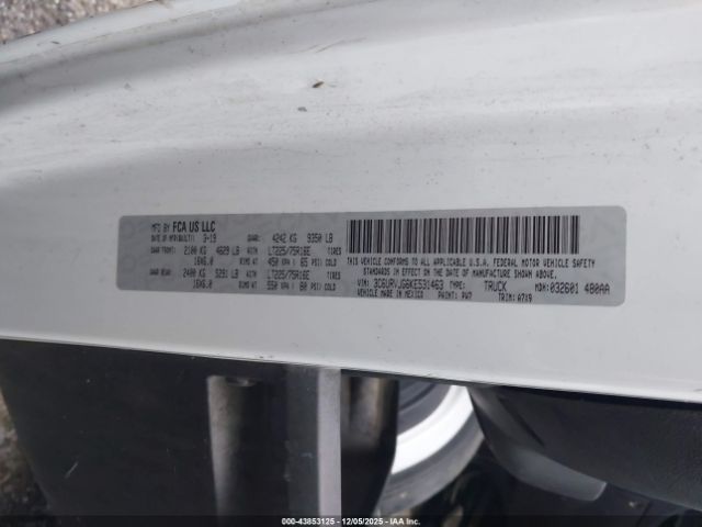 2019 RAM PROMASTER 3500 3C6URVJG6KE531463 Photo 8