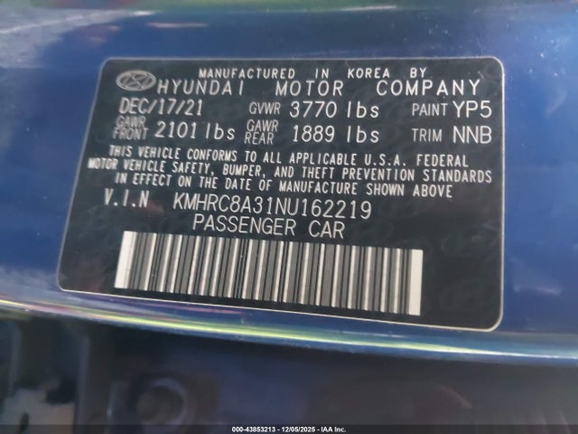 Hyundai Venue Sel 2022 KMHRC8A31NU162219 Image 9
