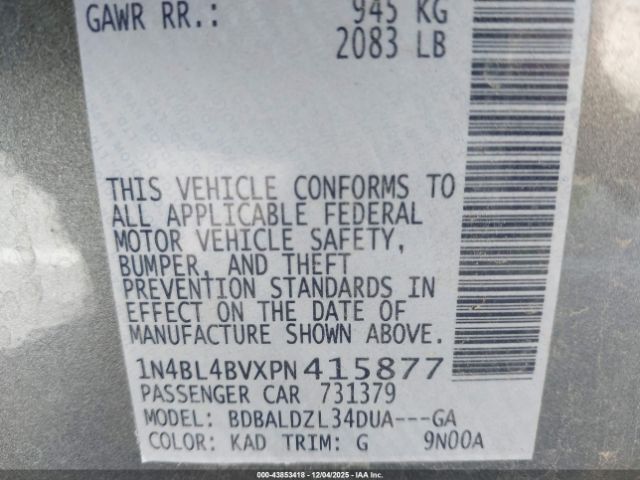 2023 NISSAN ALTIMA 1N4BL4BVXPN415877 Photo 8