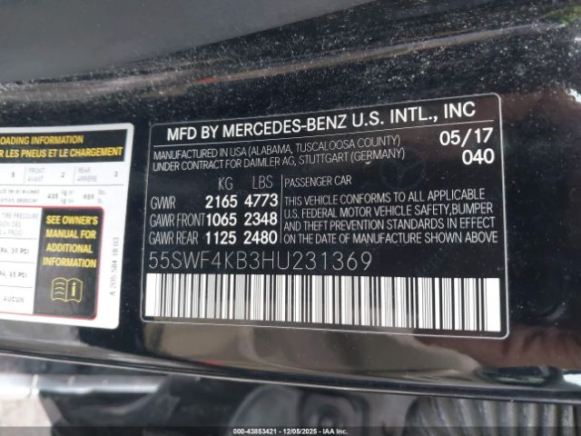 2017 MERCEDES-BENZ C 300 55SWF4KB3HU231369 Photo 8