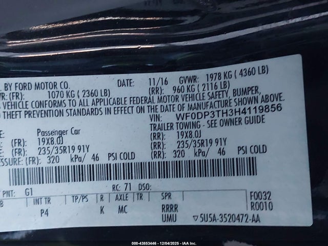 Ford FOCUS RS 2017 WF0DP3TH3H4119856 Image 9