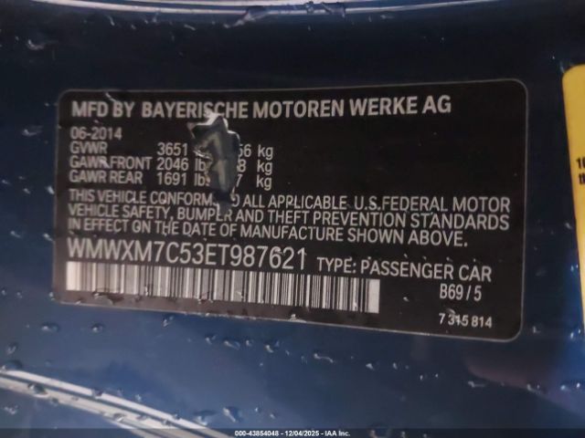 2014 MINI HARDTOP WMWXM7C53ET987621 Photo 8