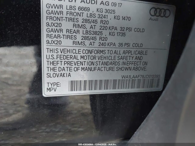 2018 AUDI Q7 WA1LAAF78JD013393 Photo 8