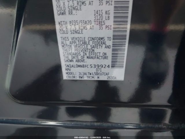 2015 INFINITI QX60 5N1AL0MN8FC539924 Photo 8