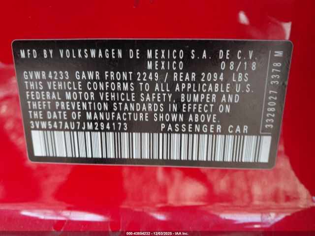 2018 VOLKSWAGEN GOLF GTI 3VW547AU7JM294173 Photo 8