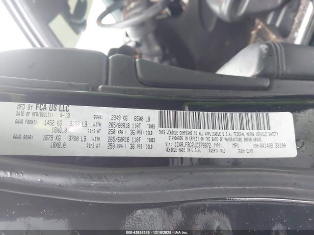 2018 JEEP GRAND CHEROKEE 1C4RJFBG2JC378872 Photo 8