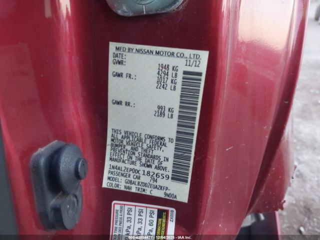 2013 NISSAN ALTIMA 1N4AL2EP0DC182659 Photo 8