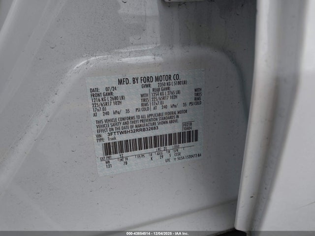 2024 FORD MAVERICK 3FTTW8H32RRB32683 Photo 8