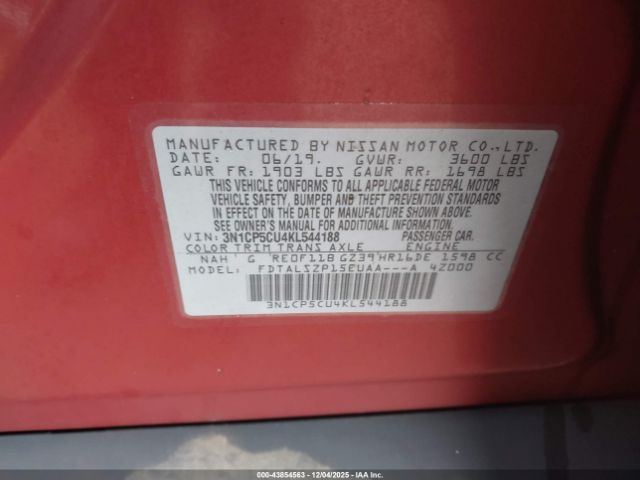 2019 NISSAN KICKS 3N1CP5CU4KL544188 Photo 8