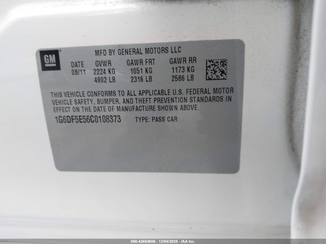 2012 CADILLAC CTS 1G6DF5E56C0108373 Photo 8