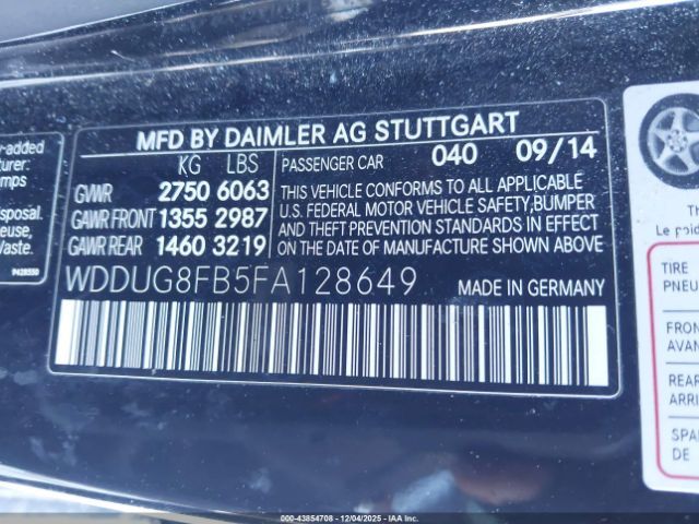 2015 MERCEDES-BENZ S 550 WDDUG8FB5FA128649 Photo 8