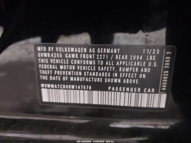 2024 VOLKSWAGEN GOLF GTI WVWWA7CD6RW147576 Photo 8