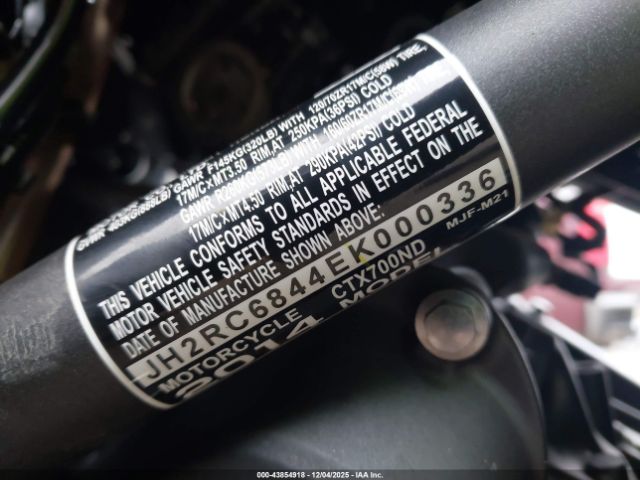 2014 HONDA CTX700 JH2RC6844EK000336 Photo 9