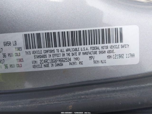 2015 CHRYSLER TOWN & COUNTRY 2C4RC1BG6FR662534 Photo 8