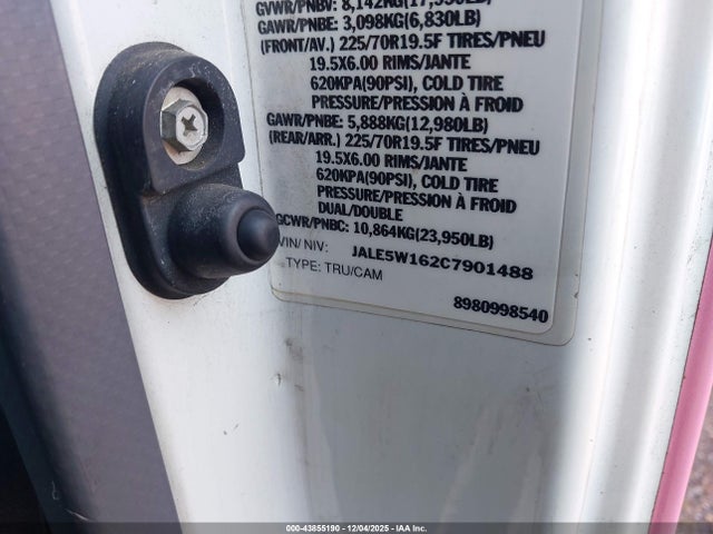 Продаж на аукціоні авто 2012 Isuzu Dsl Reg, vin: JALE5W162C7901488, номер лоту: 43855190