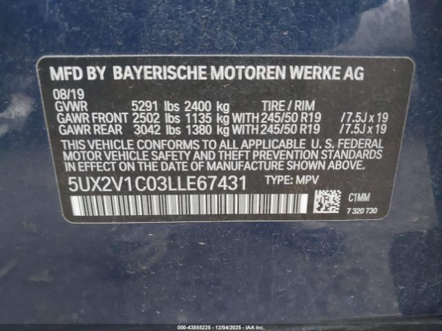 2020 BMW X4 5UX2V1C03LLE67431 Photo 8