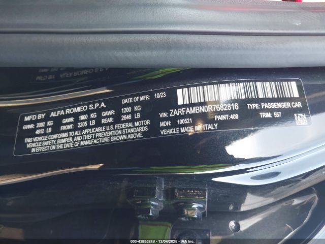2024 ALFA ROMEO GIULIA ZARFAMBN0R7682816 Photo 8
