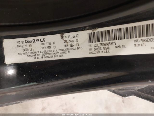 2008 CHRYSLER SEBRING 1C3LC65M28N150276 Photo 8