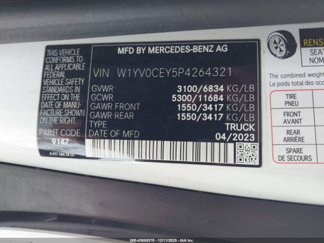 2023 MERCEDES-BENZ METRIS W1YV0CEY5P4264321 Photo 8