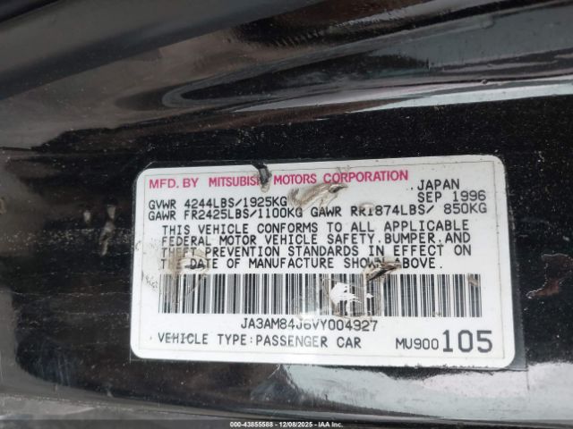 1997 MITSUBISHI 3000 GT JA3AM84J6VY004927 Photo 8