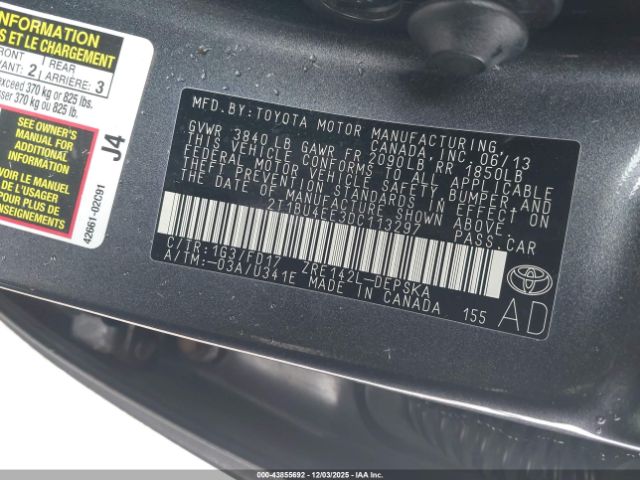 2013 TOYOTA COROLLA 2T1BU4EE3DC113297 Photo 8