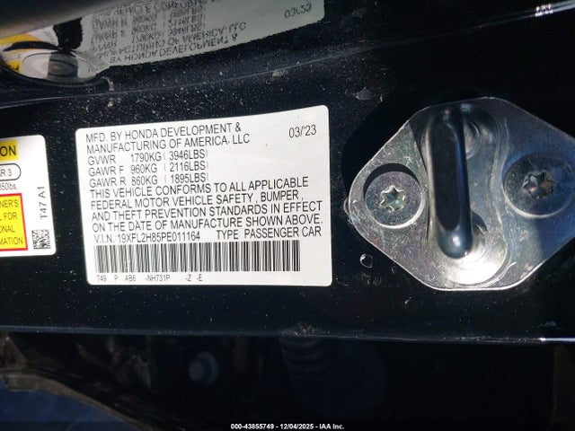 Honda Civic Sport 2023 19XFL2H85PE011164 Image 9