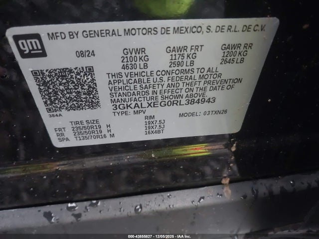 3GKALXEG0RL384943 GMC Terrain Awd Denali