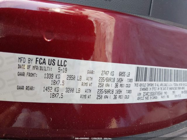 2019 CHRYSLER PACIFICA 2C4RC1BG6KR705540 Photo 8