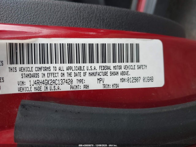 2010 JEEP COMMANDER 1J4RH4GK2AC137420 Photo 8