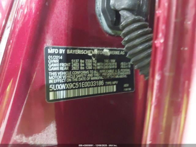 2014 BMW X3 5UXWX9C51E0D33186 Photo 8