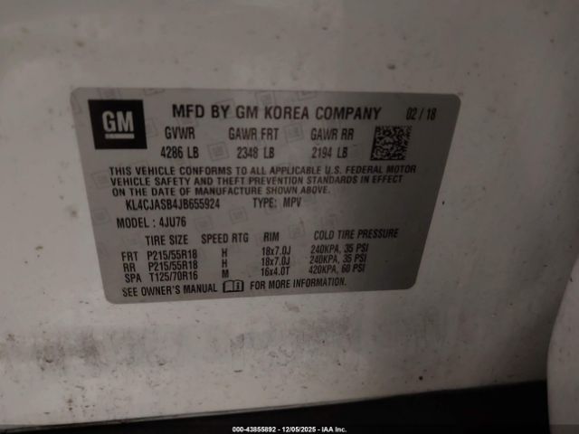 2018 BUICK ENCORE KL4CJASB4JB655924 Photo 8