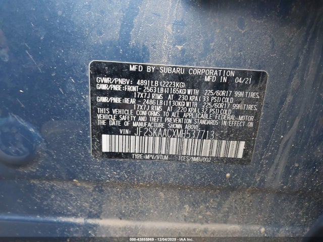 JF2SKAACXMH537713 Subaru Forester